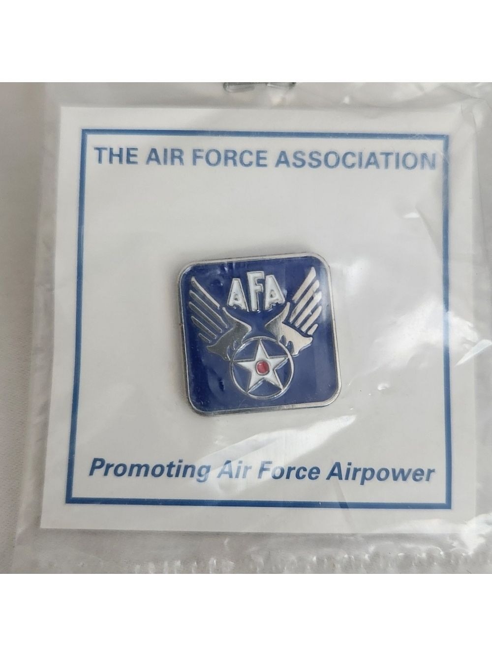 Air Force AFA Association Enamel Lapel Pin - Sealed w/ Card